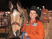 Lisa Lockhart and Louie at the 2010 NFR